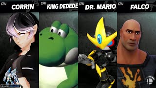 New Mods Techwear Corrin vs Beeg Yoshi vs Gamerl vs Black Adam [upl. by Fahy]