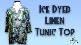 Ice Dyeing A Linen Top [upl. by Aivatnwahs]