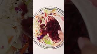 Deliciously Simple Apple Cranberry Coleslaw Recipe [upl. by Jones518]