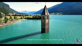 Campanile di Curon Venosta Vecchia  Lago di Resia  4K Relaxation Film With 432 Hz Calming Music [upl. by Hanforrd]