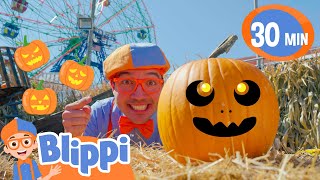 🎢 Blippi’s Wild Pumpkin Halloween Rollercoaster Ride 🎃  Halloween Fun amp Learning for Kids [upl. by Awad788]