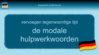 Bijles Duits grammatica 10 de modale hulpwerkwoorden  wissen [upl. by Etteniotna]