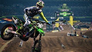 Adam Cianciarulo 36  SX The Game 2018  Indianapolis  2017  Main Event 250  Full Race [upl. by Lisabet]