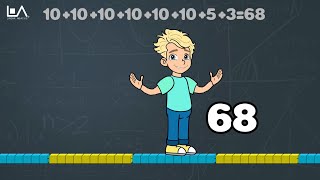 Place Value Naming Numbers Below 100  Linear Abacus® [upl. by Ynoffit]