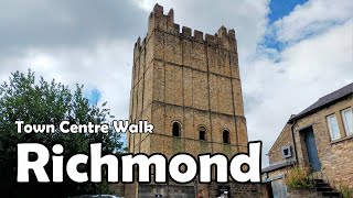 Richmond North Yorkshire【4K】 Town Centre Walk 2021 [upl. by Ritter]