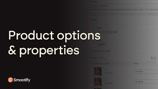 Product Options amp Custom properties  Webflow and Shopify connected Smootify [upl. by Llekcir]