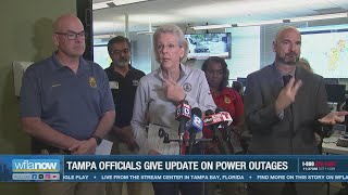 Tampa city officials give Friday update on Hurricane Milton restoration efforts [upl. by Aihsekyw]