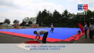 Sport Court® PowerGame™  Outdoor Modular Sports Tiles  Gerflor UK [upl. by Yreffej]