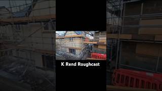 K Rend Roughcast in Lake District krend home construction hardwork house grafting worksites [upl. by Katzir]