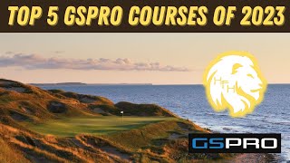 Top 5 GSPro Courses of 2023  4K golfsimulator gspro [upl. by Galvan320]