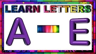 Letter Recognition and Identification Part One Learn Letters A to E [upl. by Aiveneg183]