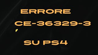 TUTORIAL  Come Risolvere lErrore CE363293 su PS4  Guida PassoPasso [upl. by Yug580]