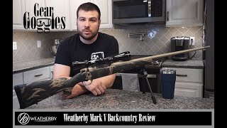 Weatherby Mark V Backcountry Review  GEAR GOGGLES [upl. by Yenttihw]