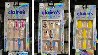 Claire’s New Collection  Women’s FauxFalse Nails  June 2024 [upl. by Hedi]