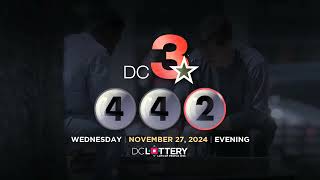 DC LOTTERY EveningwithDoubleDraw 11272024 [upl. by Danita]