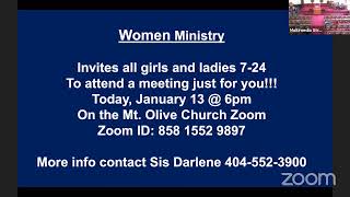 Mt Olive SDA Church Sabbath School Lesson 11324 [upl. by Idette]