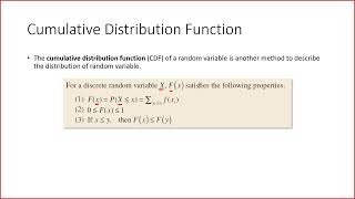 4 Cumulative Distribution Function Discrete RV  دالة التوزيع التراكمي [upl. by Haron]