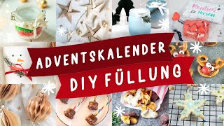 Adventskalender günstig selbst befüllen und selber machen 24 selbstgemachte DIY Ideen  TRYTRYTRY [upl. by Elyssa]