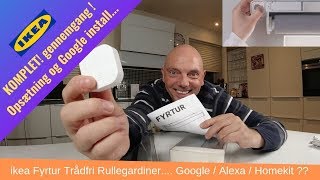 ikea Trådfri Fyrtur Rullegardiner Danish [upl. by Asiulana886]