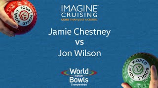 World Indoor Bowls Championship 2024 Jamie Chestney vs Jon Wilson  Day 6 Match 4 [upl. by Darrej379]