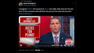 Scott Jennings eulogized PNUT the squirrel on cnn last night May God rest his tiny soul TRUMP 24 [upl. by Alli]