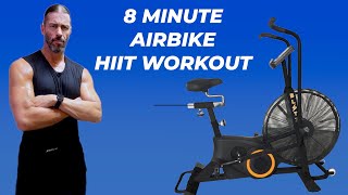 8 Minute Airbike HIIT Workout [upl. by Henrion819]