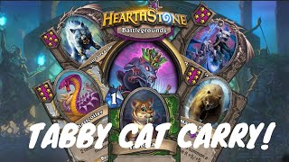 HOW TO WIN WITH TABBY CAT  Hearthstone Battlegrounds [upl. by Mather531]