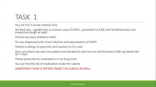 Prescription writing COPD  UTI APIXABAN  PLAB 2 PREPARARTION FORUM part 1 [upl. by Aznaed]