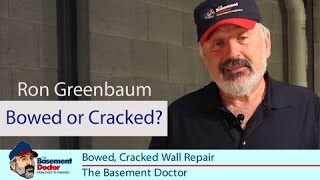 Bowed amp Cracked Wall Repair  The Force Tension IBeam  Basement Doctor of OH IN KY WV [upl. by Ardnossac]