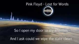 Pink Floyd  Lost for Words w Lyrics [upl. by Stanfield]