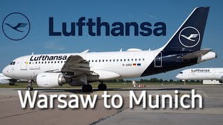 4K60fps Lufthansa Warsaw to Munich Airbus A319TRIP REPORTFULL FLIGHT [upl. by Heimlich]