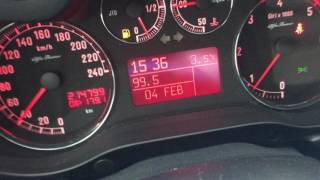 Alfa Romeo 147 19jtd 88kw 120hp acceleration 0150 0180 [upl. by Allecram]