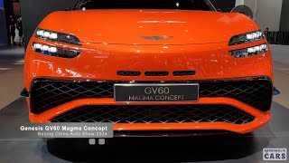 Genesis GV60 Magma Concept  Future Model  Walkaround Car Review [upl. by Ab]