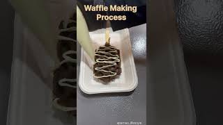 Waffle making process shorts short [upl. by Eisaj]