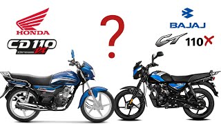 Honda Cd 110 Vs Bajaj Ct 110x  Full Comparison  In Hindi  कौन सी लें [upl. by Gratia]