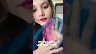 Meesho organza saree reels meesho shortvideo [upl. by Blatman]