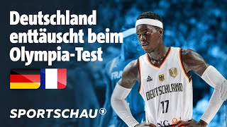 Basketball Testspiel Deutschland – Frankreich Highlights  Sportschau [upl. by Richey669]