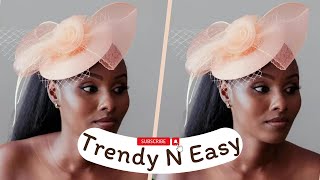 How to make a fascinatorDIY fascinator headpiece tutorial crinolinemillineryfashiontrendy [upl. by Anissej]