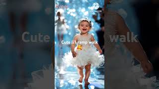 Lil ramp walk 🥰cutebabygirlsong [upl. by Pete]