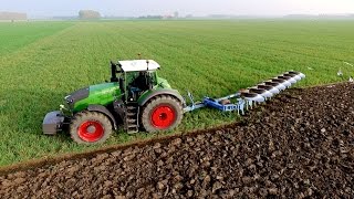 Fendt 1050 vario  8 furrow Lemken Diamant 11 OnLand Plough  KMWP Ploegen  Pflügen [upl. by Trebla]