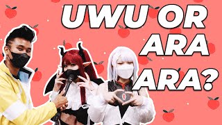 Choose UwU or Ara Ara  Asking Cosplayers  Season4Otaku2022 [upl. by Meeharb]