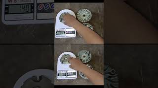 Stock pulley set and kalkal modified pulley set weight comparison mio i 125 pulley set shortvideo [upl. by Ennaegroeg]