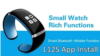 【Deal Review】How to Install L12S Smart Bracelet APP [upl. by Llenrag]