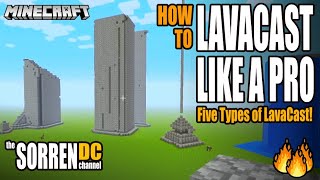 Lavacast Like A Pro How to make different kinds of lava cast in Minecraft [upl. by Adamsen544]