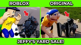 SML Movie vs SML ROBLOX Jeffys Yard Sale  Side by Side [upl. by Novel]