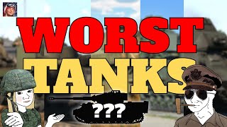 The Top 5 WORST TANKS in War Thunder [upl. by Lampert870]