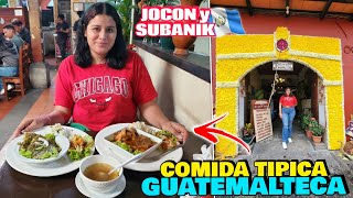 SALVADOREÑOS PROBANDO los PLATILLOS TIPICOS TRADICIONALES de GUATEMALA 🇬🇹 ¡JOCON y SUBANIK 🤩 [upl. by Naahs]