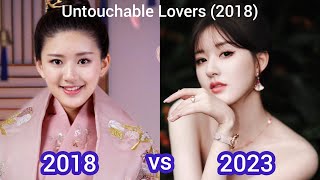 Untouchable Lovers 2018  2018 vs 2023  Guan Xiao Tong Song Wei Long Bai Lu [upl. by Gleeson619]