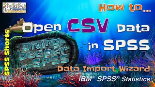 How to Open CSV Data Files in SPSS [upl. by Aonian]