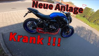 Neue Anlage für die MT07🔥🔥🔥  Banji  MotoVlog [upl. by Idram124]